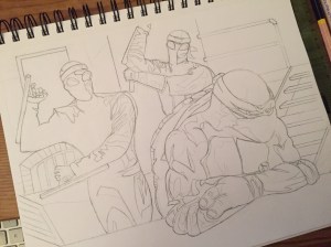 Raphael line drawing