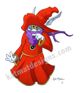 Orko-Sneeze requested by Gabe Khouth: Ink and Colored Pencil