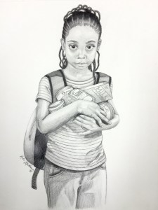 Girl Holding Food